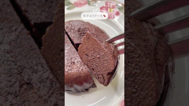 ダイエットにおすすめの生チョコケーキ🍫#ダイエット #ダイエットレシピ #簡単スイーツ #チョコレートケーキ #レシピ #スイーツレシピ