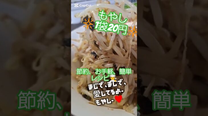 もやしで簡単レシピ、節約料理だけど調味料で大変身👨‍🍳#パパ #料理#親父飯#大家族 #もやし #お酒 #おつまみ  #もやしつまみ #晩酌 #自炊 #簡単おつま#つまみ #かんたんレシピ