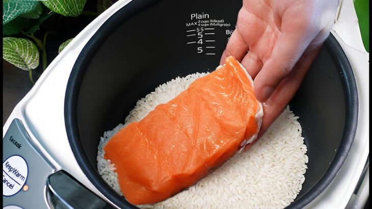 EASY Rice Cooker Teriyaki Salmon | One Pot Recipe