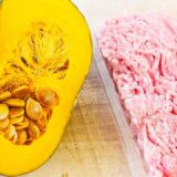【かぼちゃとひき肉の煮物】簡単そぼろ煮レシピ！切って煮込むだけ！お手軽おかずの作り方　箸が止まらない美味しい副菜　カボチャ大量消費にも是非♪