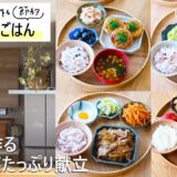 【1週間30分節約献立#185】鶏ひき肉とごぼうの甘辛炒め|ごはん泥棒♪豚すき煮|れんこんつくねの甘酢だれ|レンジで簡単♪かぼちゃグラタン【管理栄養士レシピ・2～3人家族】
