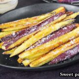 さつまいもスティックの作り方|揚げずに簡単!レンジで時短!さつまいもおやつレシピ!さつまいもレシピ・おやつ・スイーツ・簡単レシピ-Sweet potato Sticks【料理研究家ゆかり】