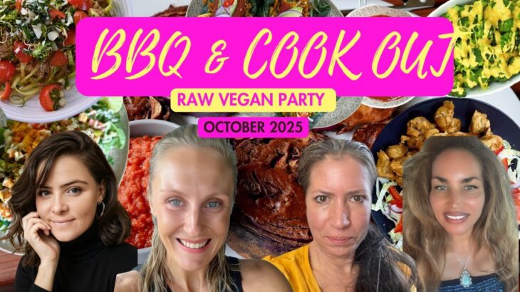 THE RAW PARTY USA | OCTOBER BBQ & COOKOUT | RAW VEGAN RECIPES & HIGH-VIBE CELEBRATION