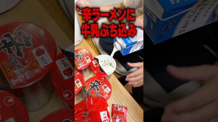 【辛ラーメン】牛乳ぶち込んだら神アレンジ完成した