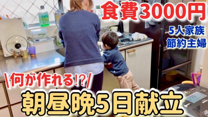 【節約ルーティン】3食5日節約ご飯/食費27000円でやりくりする節約主婦が冷蔵庫にある物で１週間節約レシピを公開！節約生活