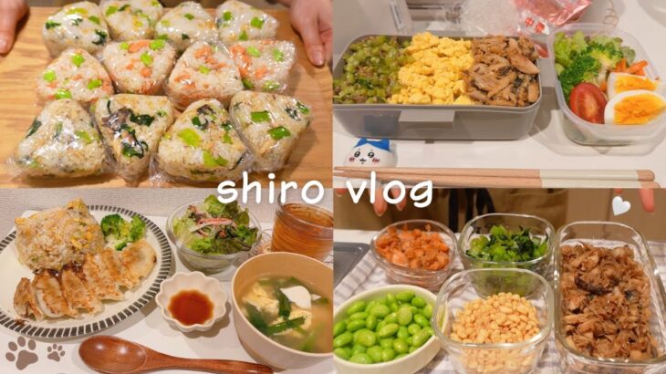 【節約】一人暮らしのラクする大量おにぎりストック🍙 柔らかむね肉の節約おかず🍗💕