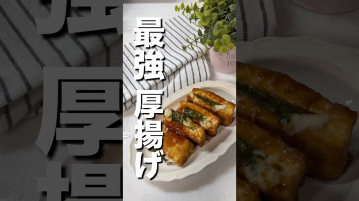 もう食べた？【リピ確定】最強厚揚げ　#簡単レシピ #節約レシピ  #shorts
